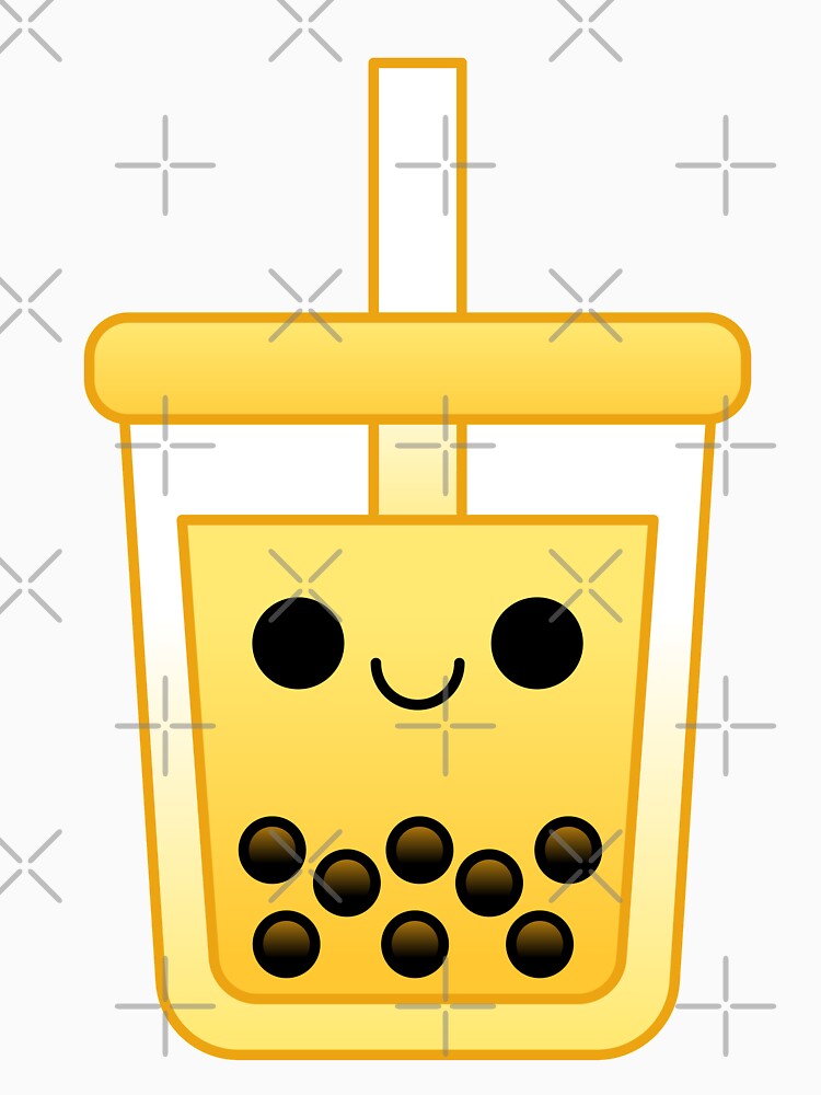 kawaii yellow boba tea by kittybox