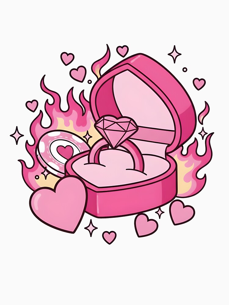 Couple Valentines Day Pink Valentine Couple by KroghDs