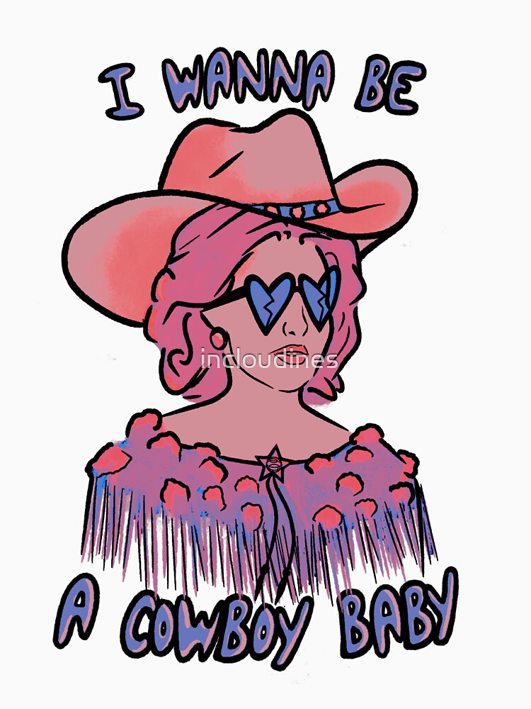 CMAT I Wanna Be A Cowboy Baby - coral / blue by incloudines