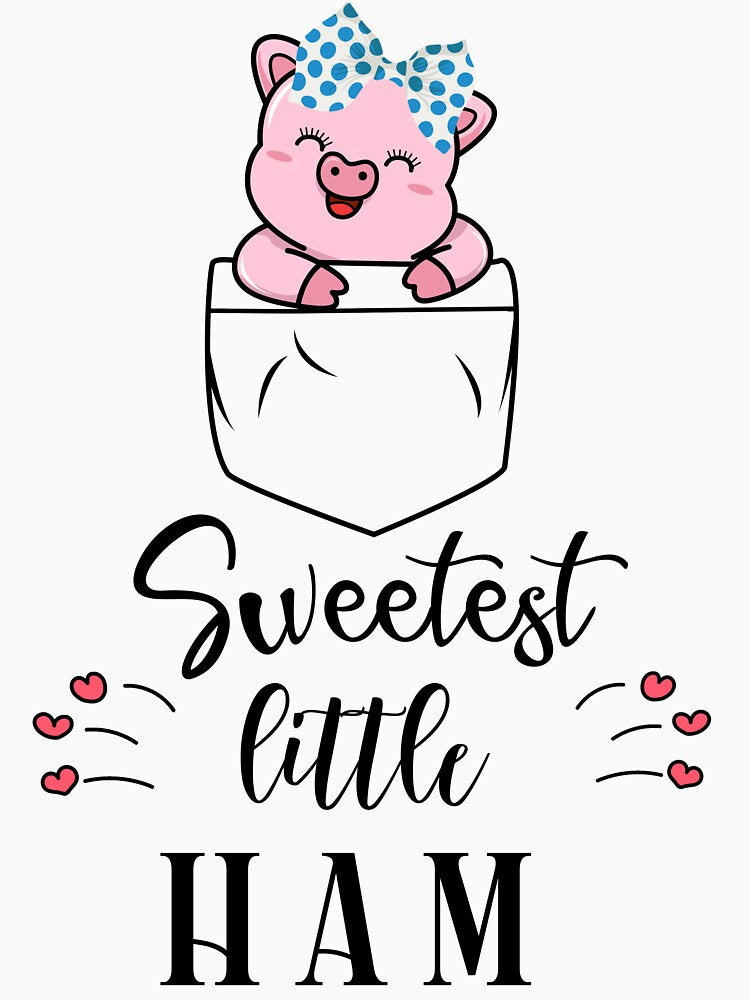 Sweetest little ham baby pig - baby girl by Babee-24