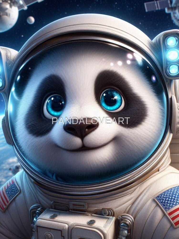 Astronaut Panda 5 by PANDALOVEART