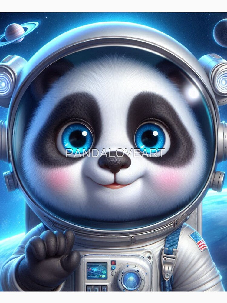 Astronaut Panda 6 by PANDALOVEART