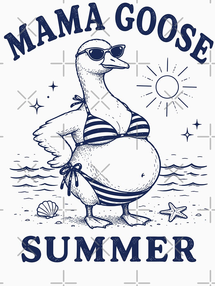 Mama Goose Summer Pregnant Mom Beach Vacation by zalderian100