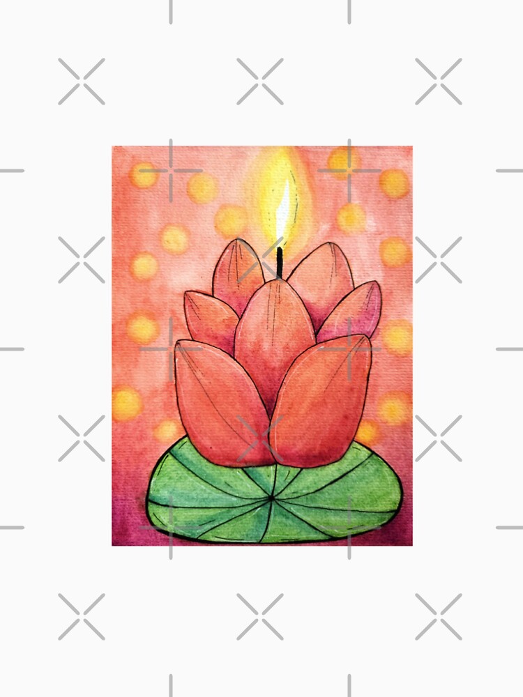 Lotus shaped candle by Paintedhues