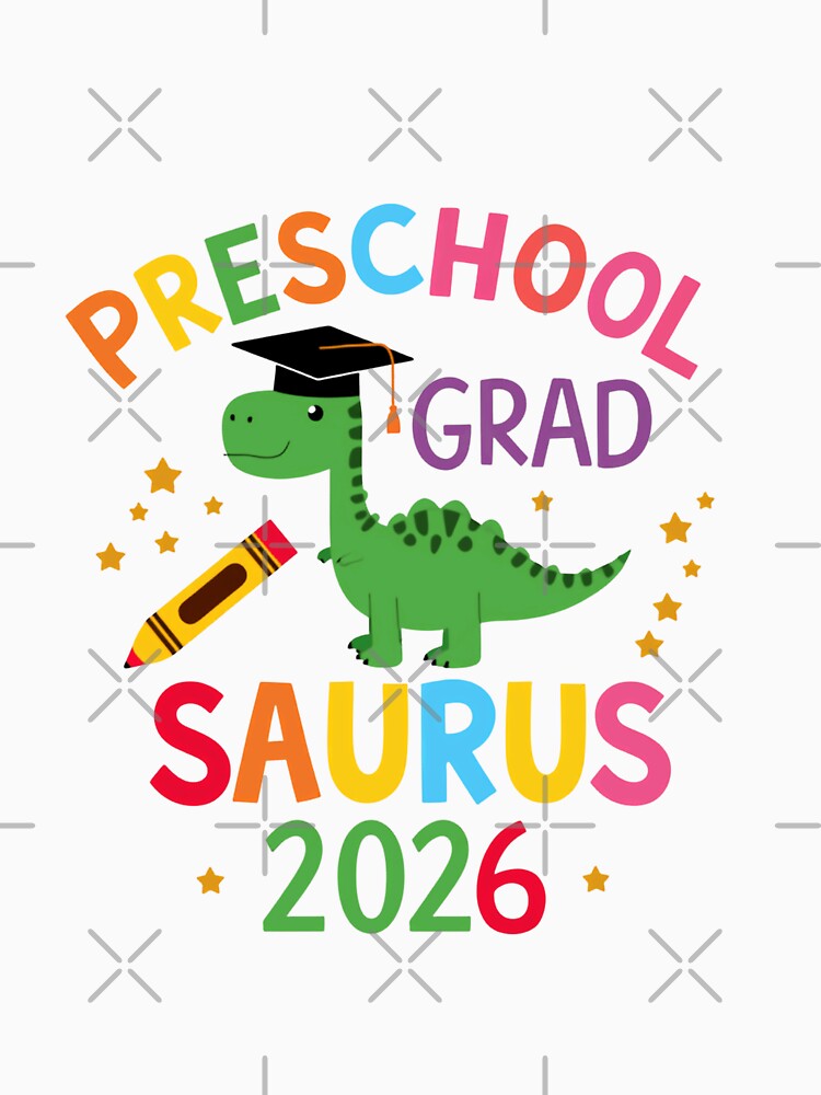 Preschool Grad Saurus 2026 Kindergarten Student Graduation by JonesFlora2025