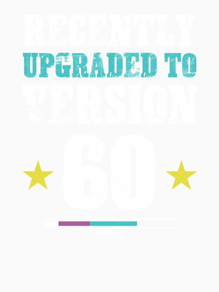 Funny Version 60.0 Gift graphic For Geek 60th Party by Lisbob