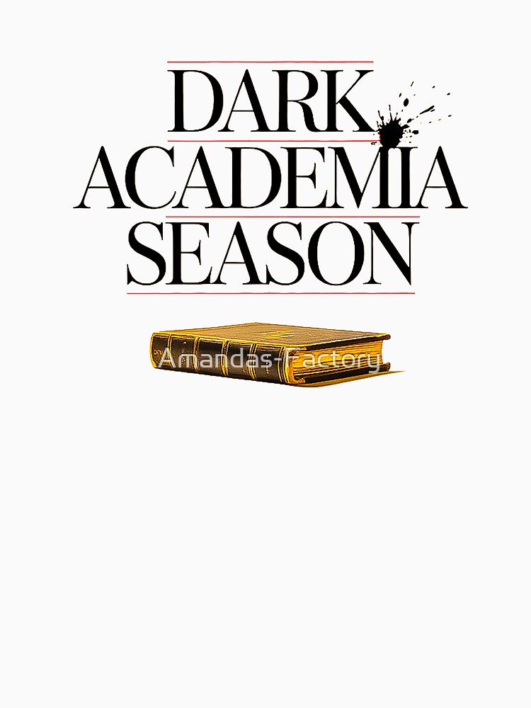 Dark Academia Season Vintage Book Intellectual Aesthetic by Amanda's Factory