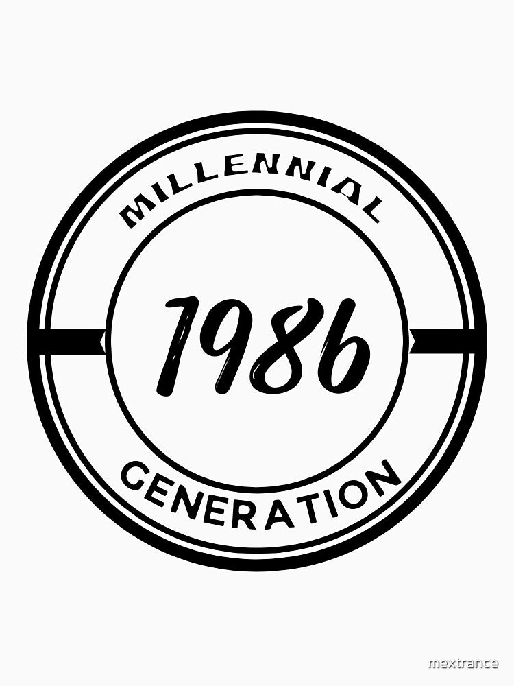 millennial generation 1986 by mextrance