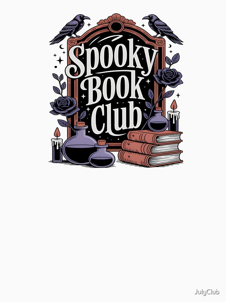 Spooky Book Club Gothic Mirror Art by JulyClub