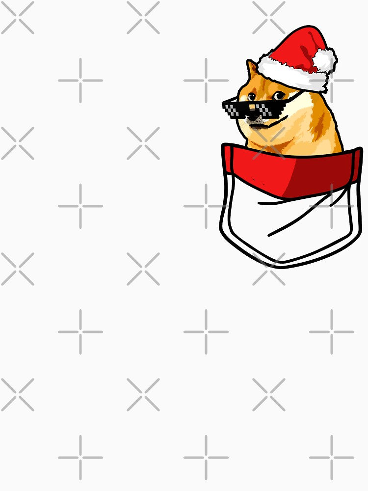 Christmas Santa Doge in your pocket by Infdesigner