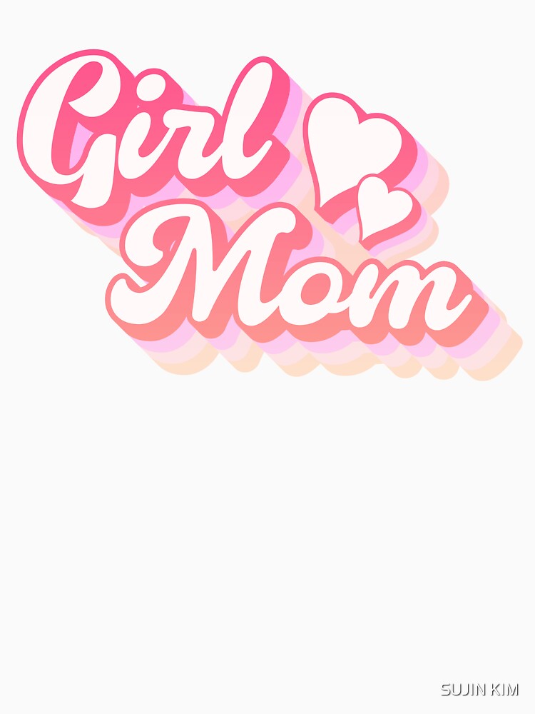 Retro Pink Girl Mom by SUJIN KIM