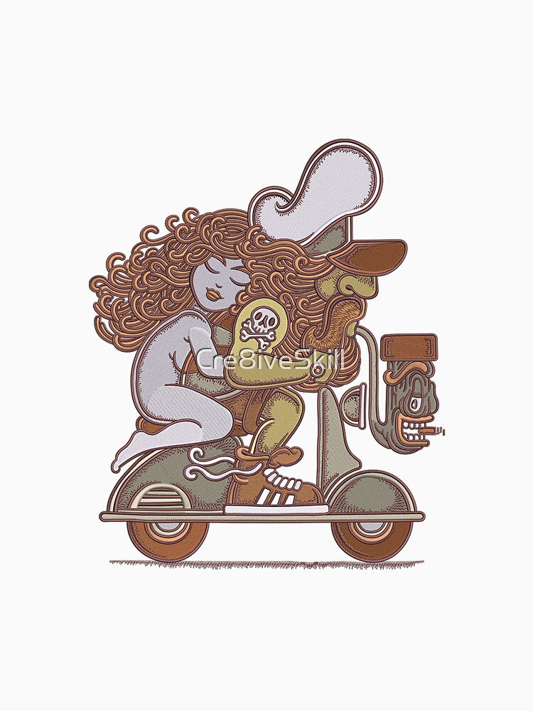 The Couple Riding Scooter by Cre8iveSkill