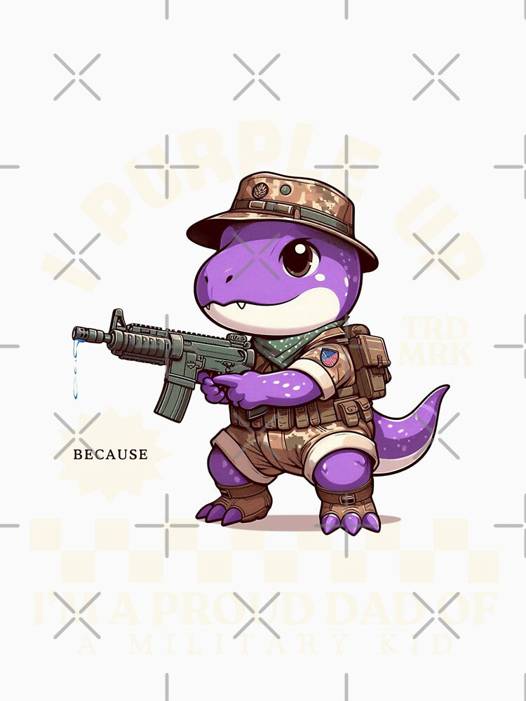 Purple up : Proud Dad of a Military Kid by Peerless-Prime
