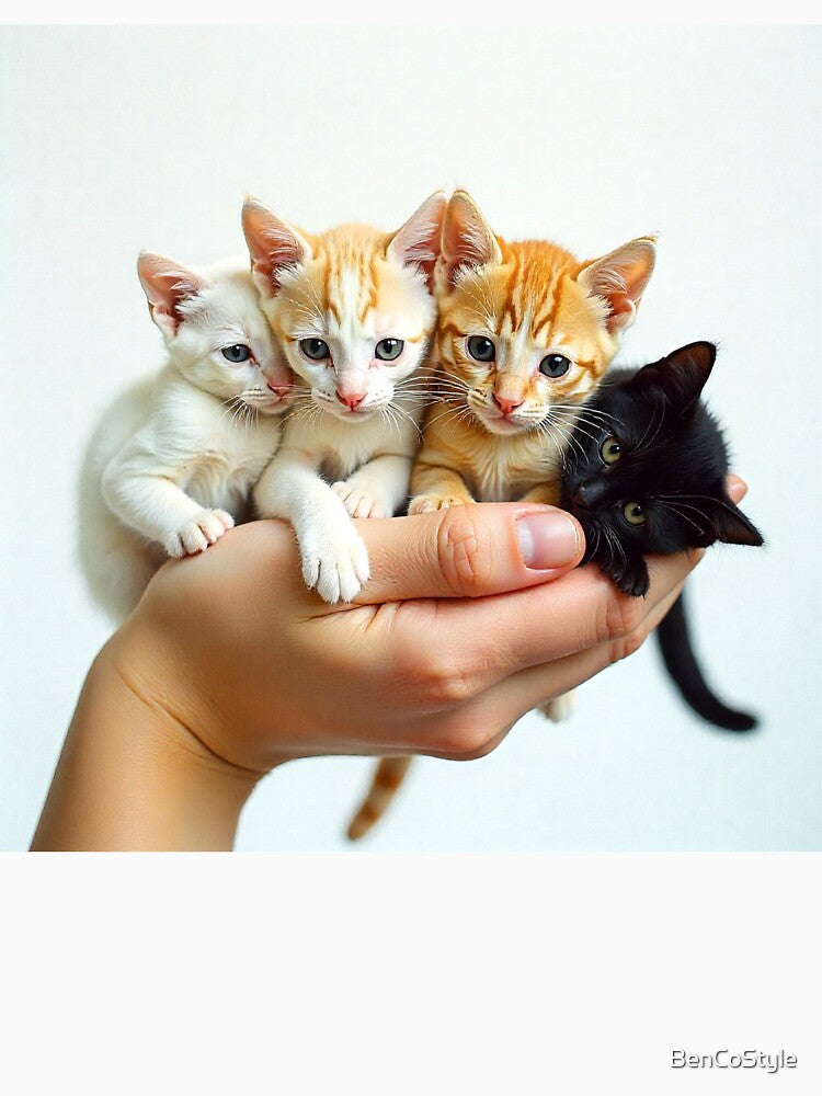 Four cute little cats by BenCoStyle