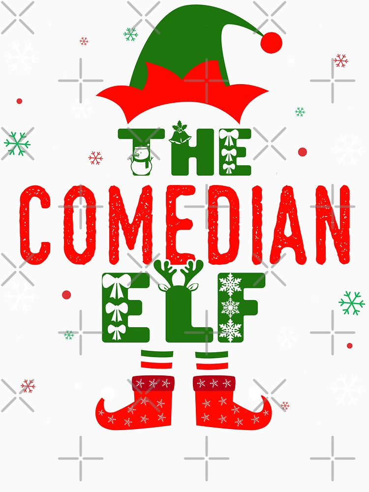 Family Christmas Matching Squad Outfit Elf Funny Comedian by artworkbyrihen