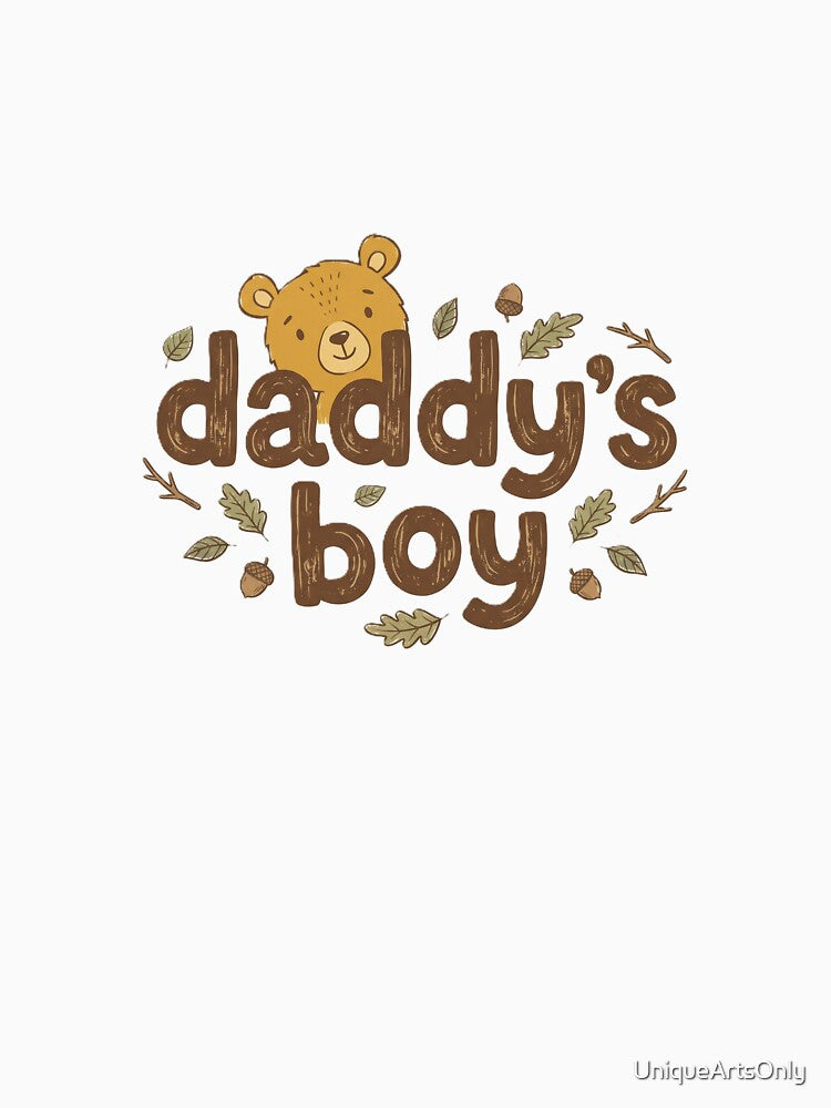 Daddy’s Boy Cute Baby Outfit | Father Son Matching Gift | New Dad Present by UniqueArtsOnly