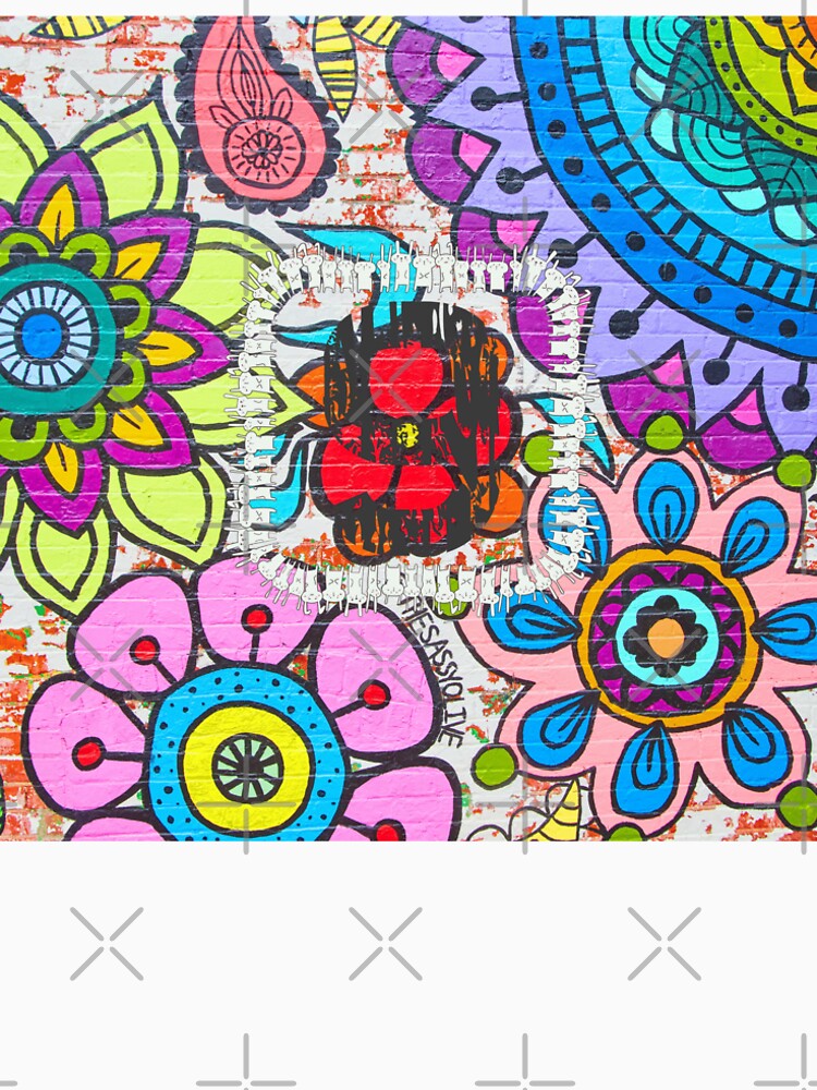 Flower Power Psychedelic Boho Wall Art by Pamthedesigner