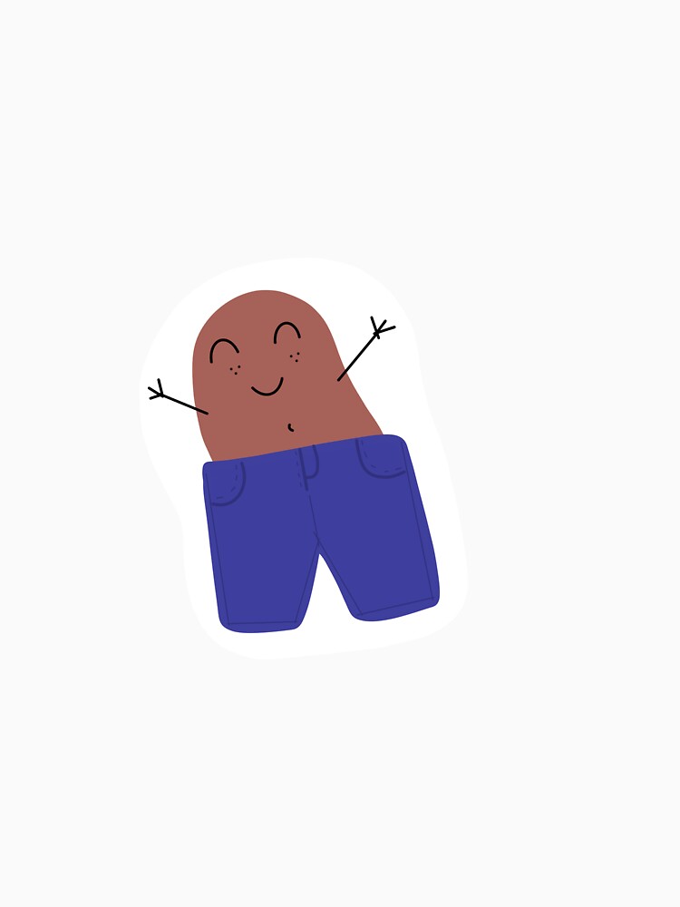 Bean in pants sticker by livtrue16