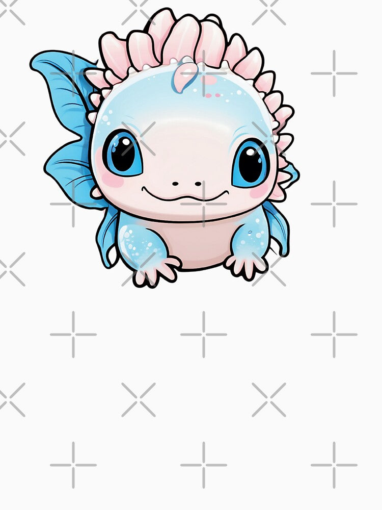 Adorable Axolotl Sticker/Print — Perfect Nostalgic Gift by jglobal360