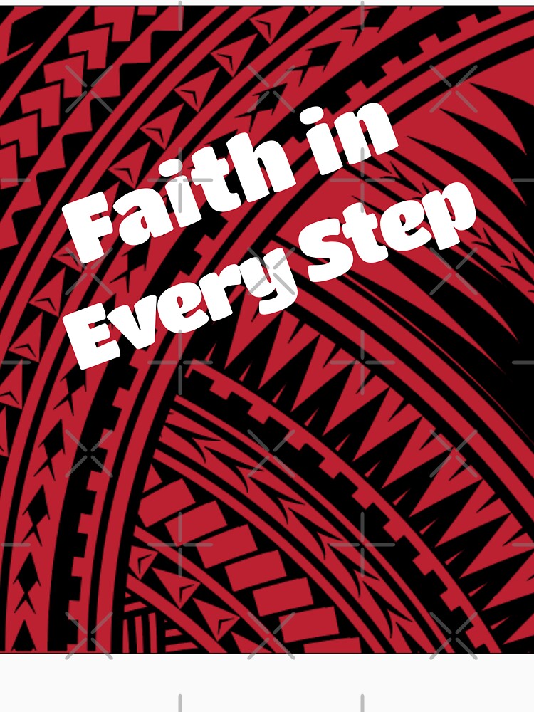 Faith in Every Step Tribal Print by Kokua Apparel