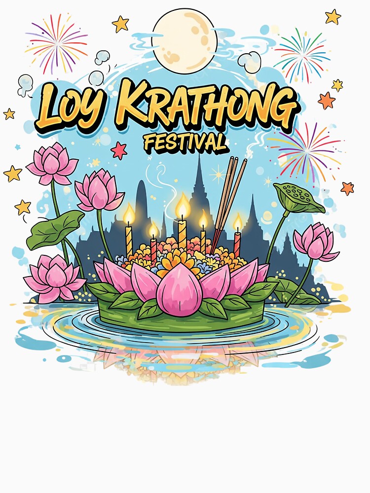 Loy Krathong Festival Thai Culture Art by minmic88