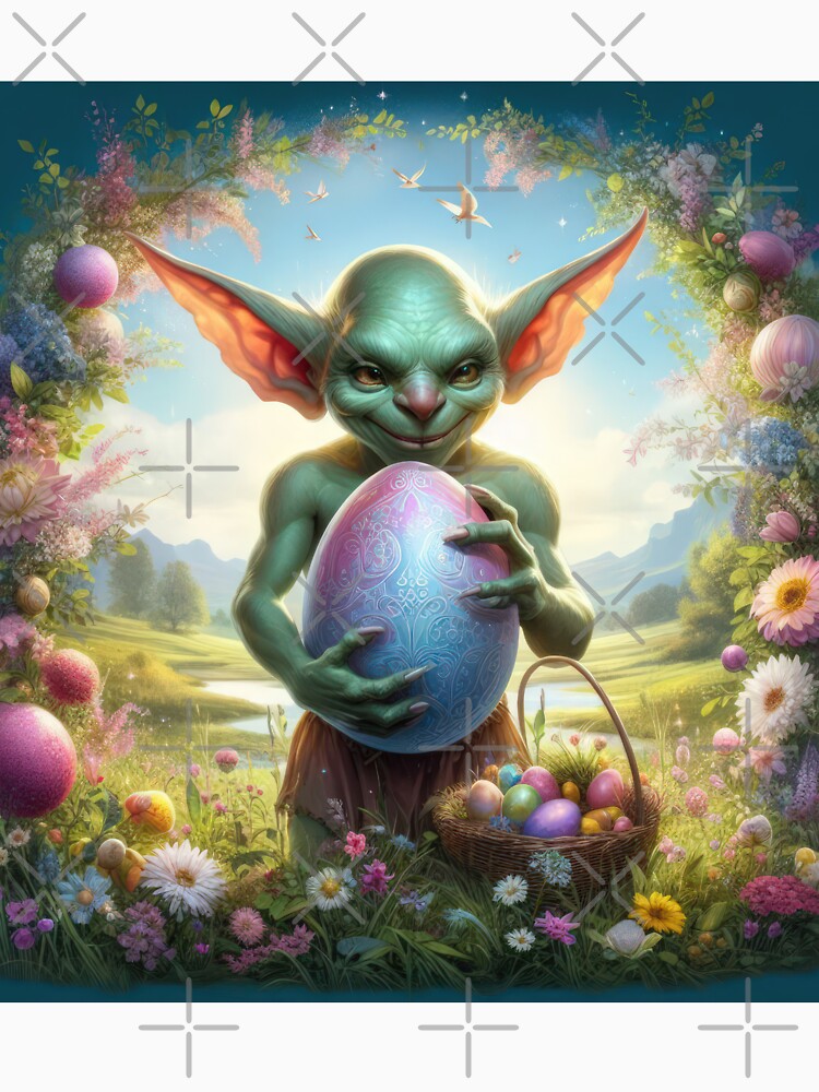 goblin with easter egg happy fantasy easter landscape by Expressions-Sel