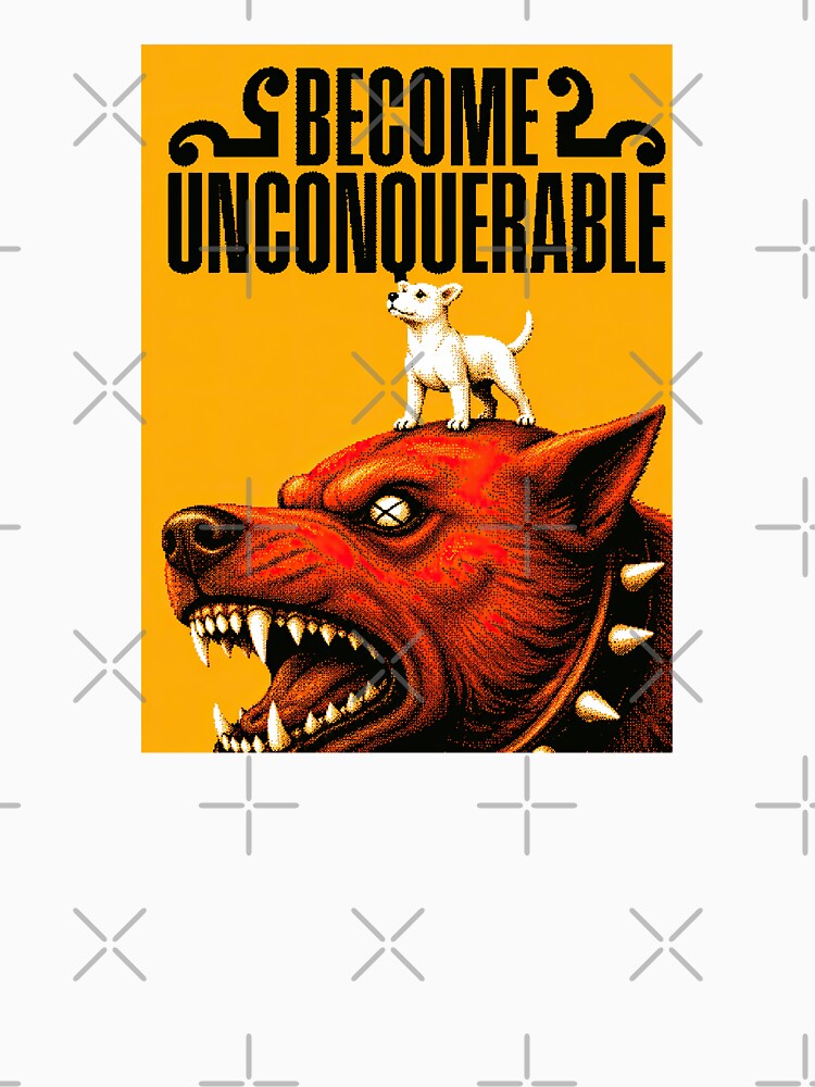 Brave Puppy Conqueror Retro Poster by Flying Doggo