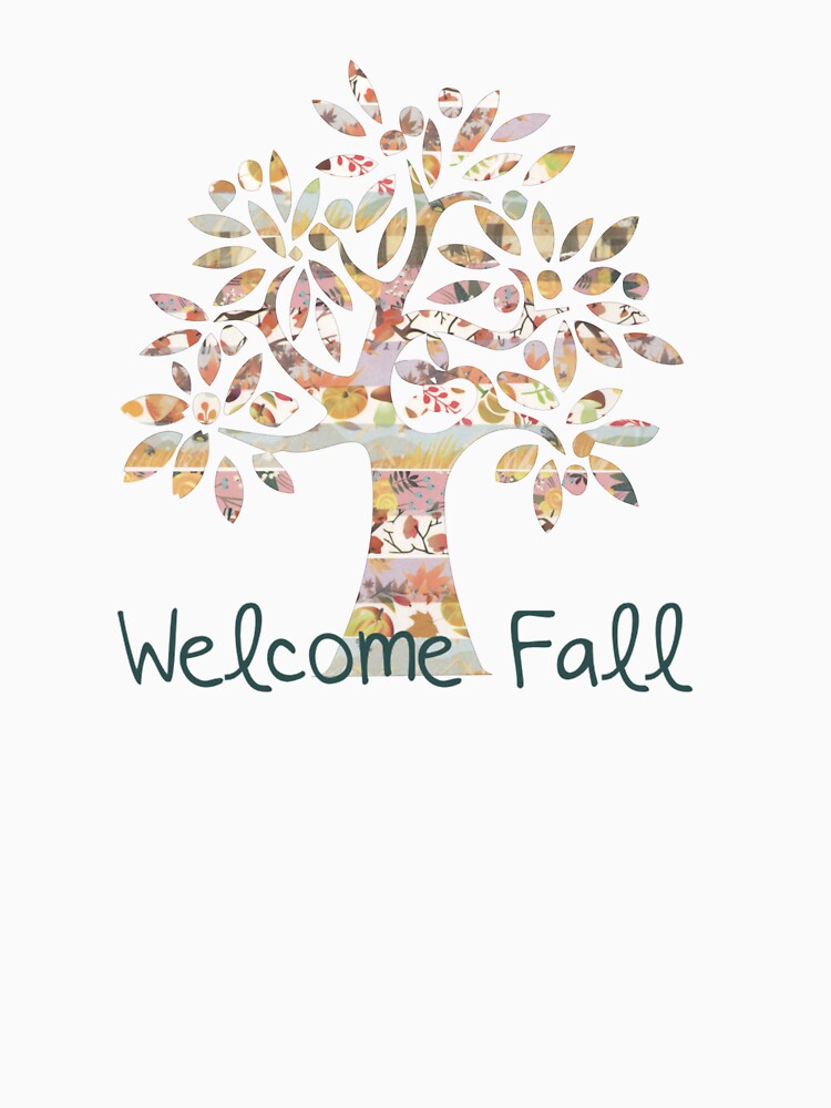 "Welcome Fall" Leafy Tree by TabbysShop