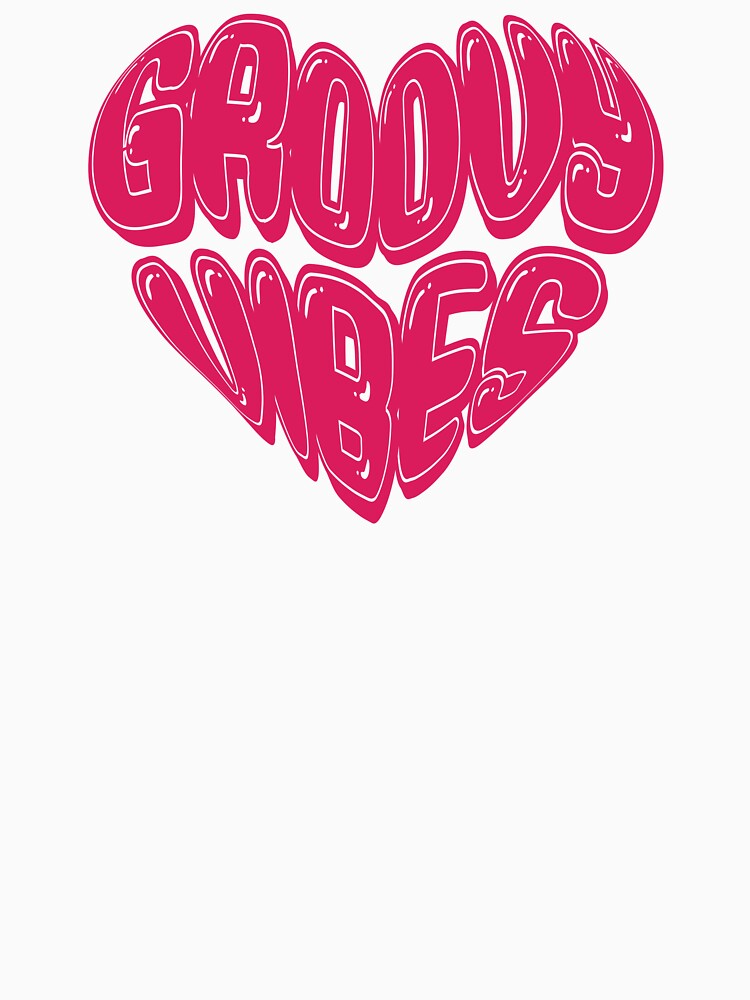 Groovy Vibes | Funky Vintage Quote Shirt with Hippie Style by typoinspired