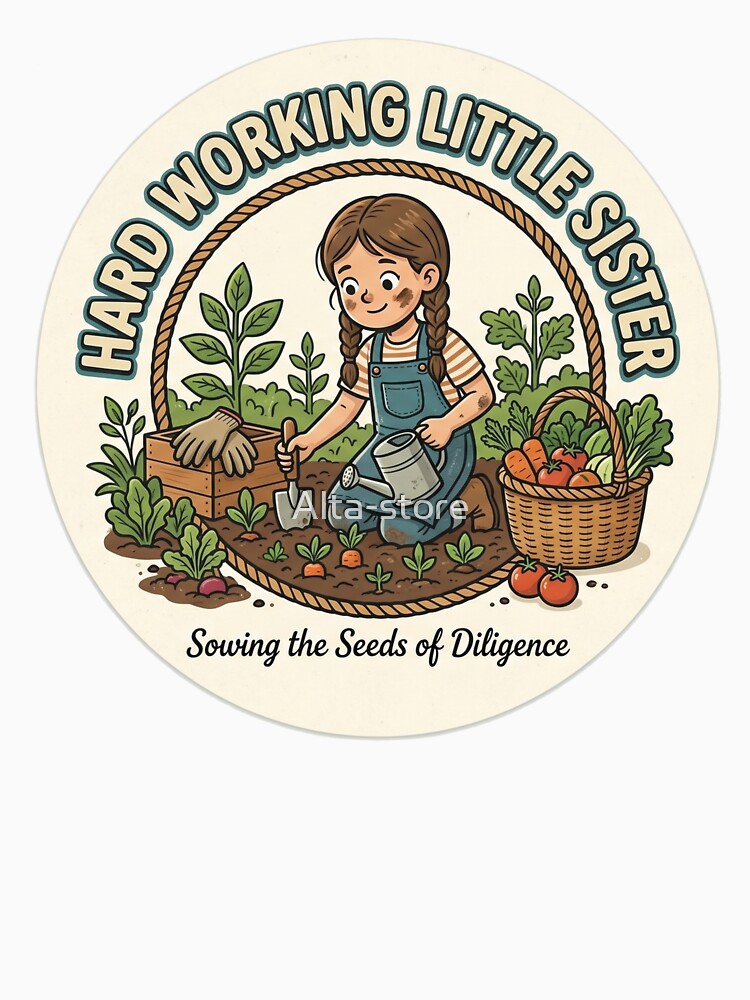 Sowing the Seeds of Diligence - Hard Working Little Sister by Alta-store