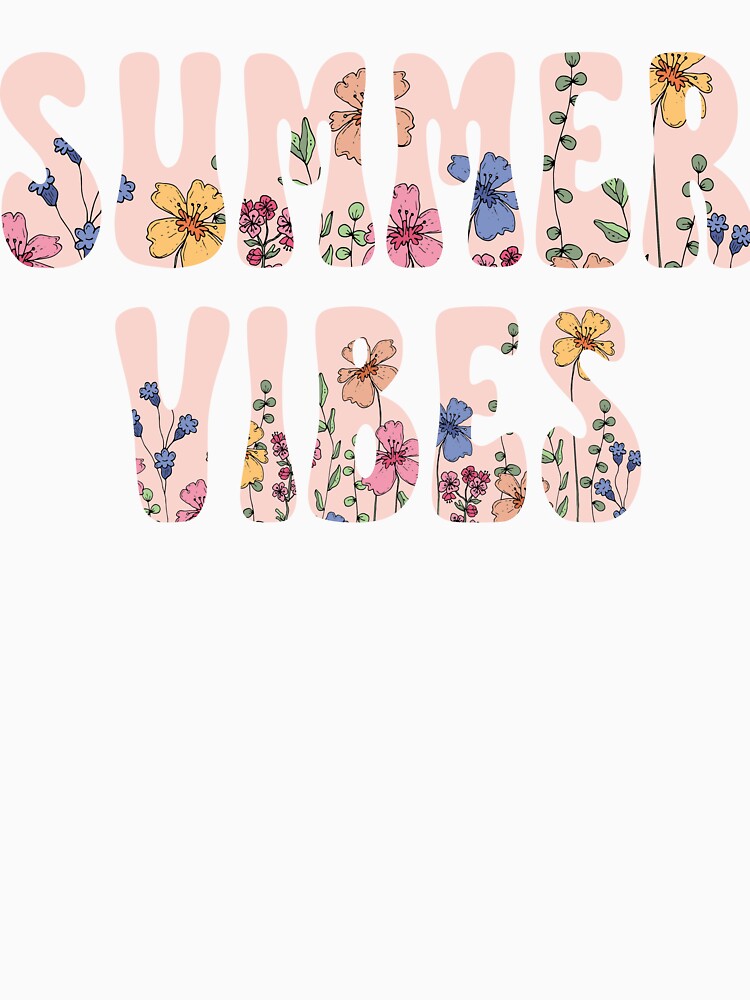 Summer Vibes Retro Floral T-Shirt – Groovy Boho Flower Graphic Tee by BmCraftPT