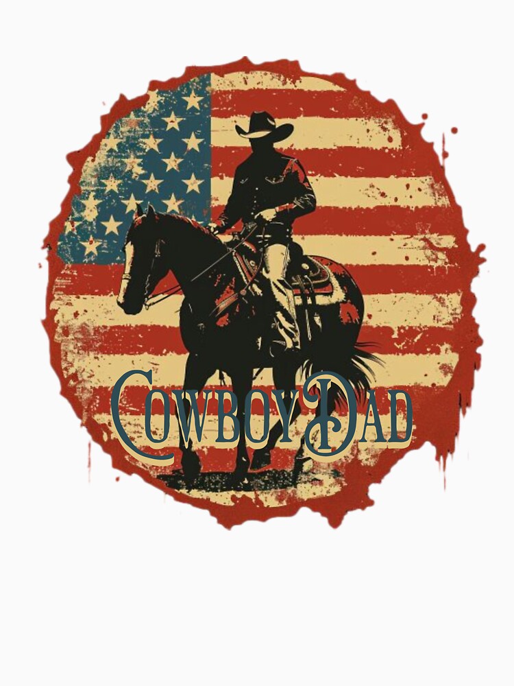 cowboy dad vintage USA, father's day by everythingjoy33