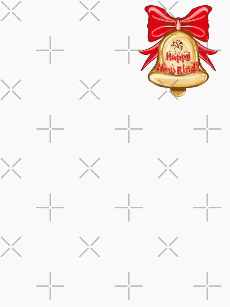 Celebrate the New Year with a Joyous 'Happy New Ring' Bell Illustration: Perfect for Your Festive Designs by Pandositive