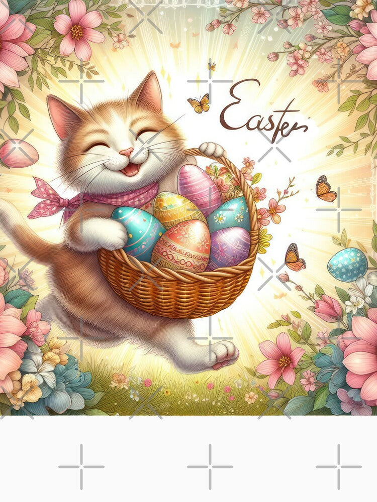 Easter  cat with eggs basket by Expressions-Sel