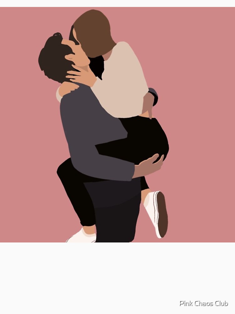 Romantic Couple Hug Illustration by     Pink Chaos Club