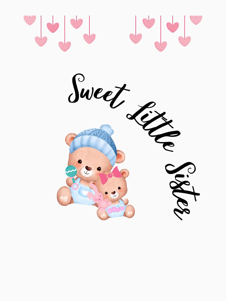 Sweet little sister from big sister. Little brother and sister, baby siblings, love my sister. by LittlethingsbyE