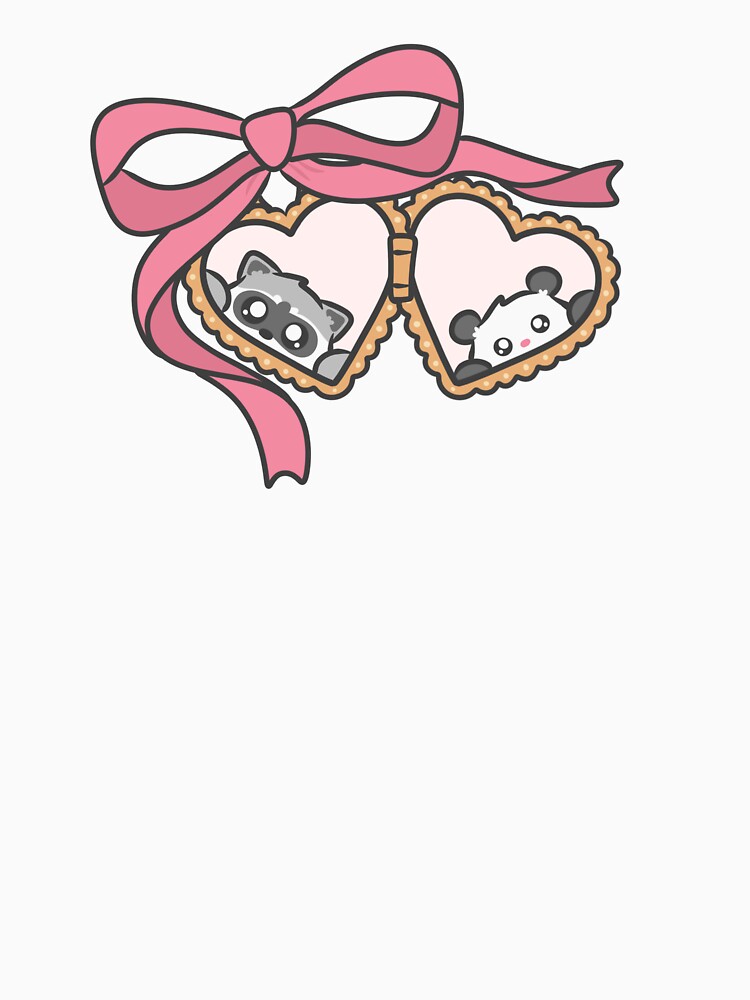 raccoon and possum kawaii locket by kaybowzie