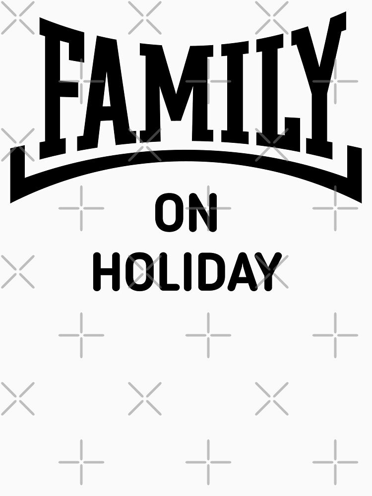 Family On Holiday (Vacation / Concave / Black) by MrFaulbaum