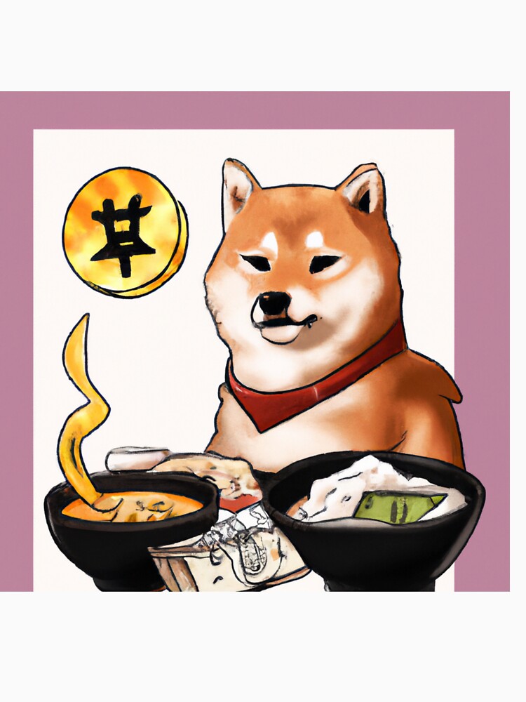Shib Eating Ramen - Anime by Ricardo Lee