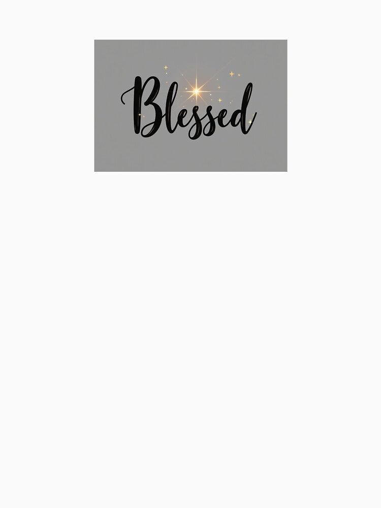 Blessed – Elegant Christian Typography with Golden Sparkle Design by Alpha-Hood