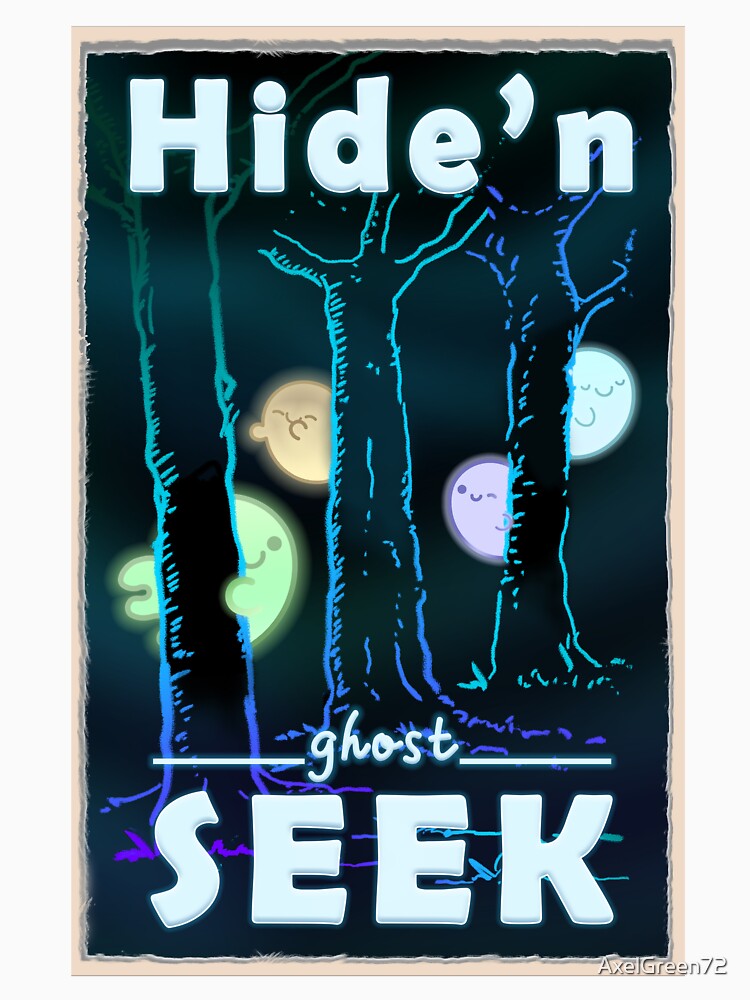 Hide'n Ghost Seek: Cute colorful  ghosts hiding around for a Halloween game by AxelGreen72