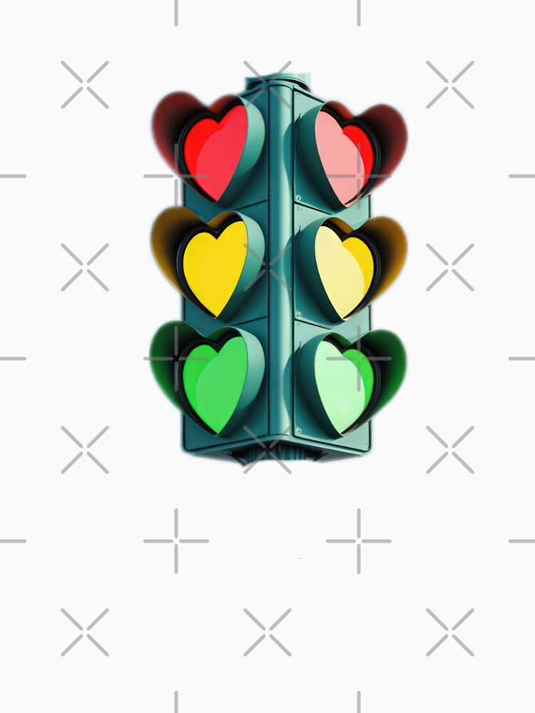 Valentines Day traffic light with hearts,Valentine heart,valentine art,valentine design by Expressions-Sel