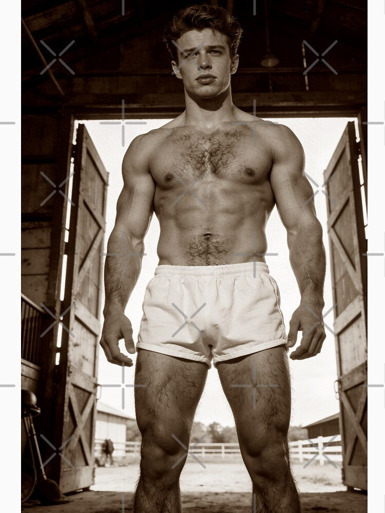 Number 10 shirtless Print by dudeoir