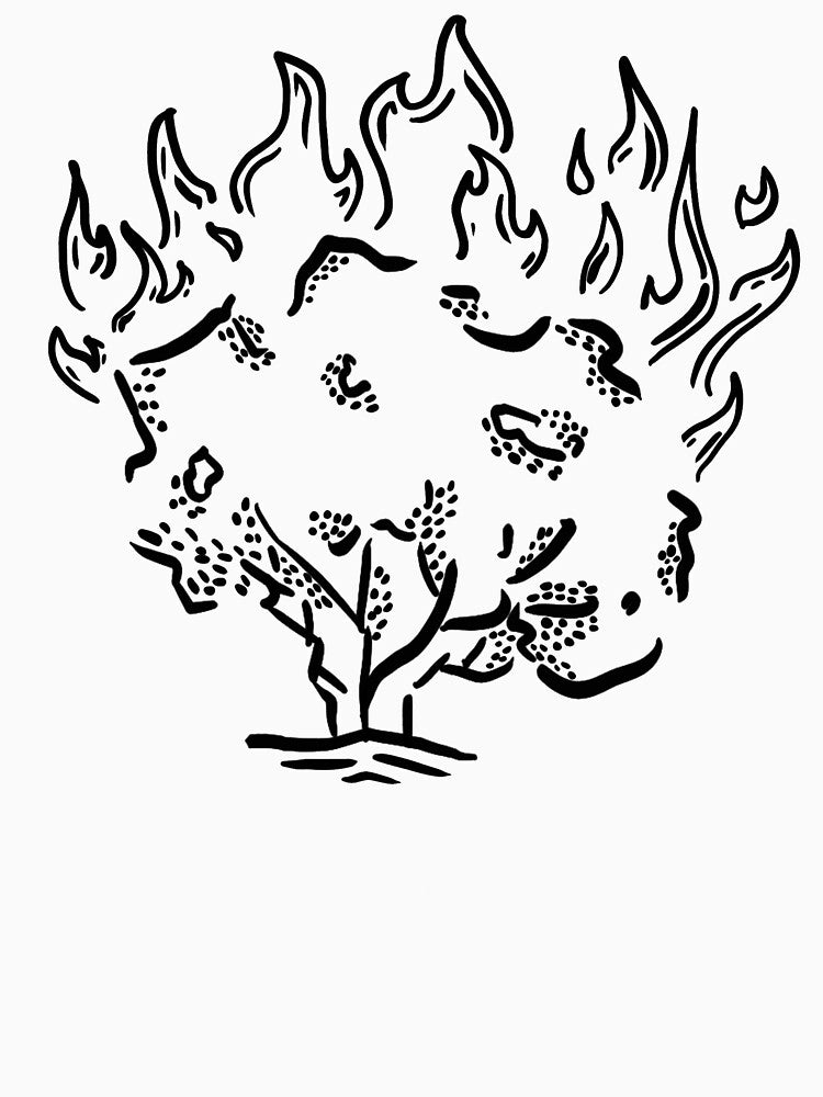 Minimalist Burning Bush Design by Sons of David