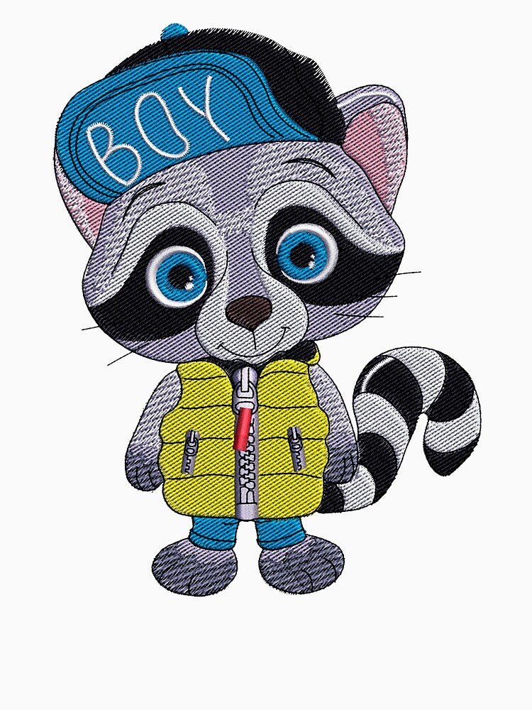 cute young raccoon boy by si3iy