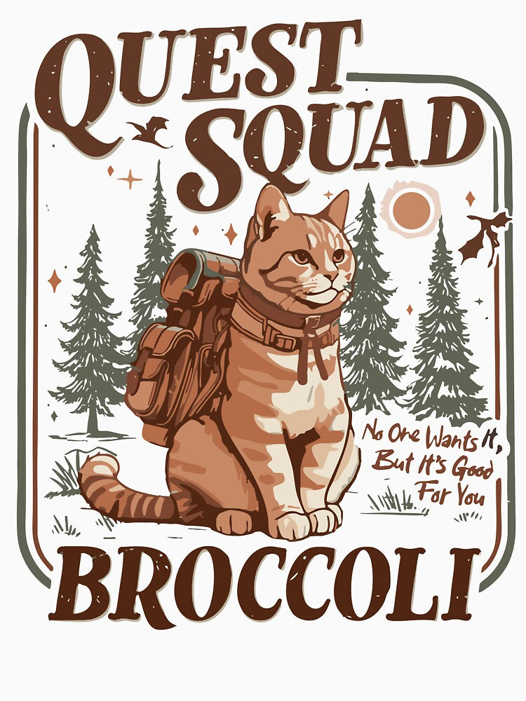 Quest Squad Broccoli Onyx Storm Fourth Wing Book Lover Gifts by VirgilPeck