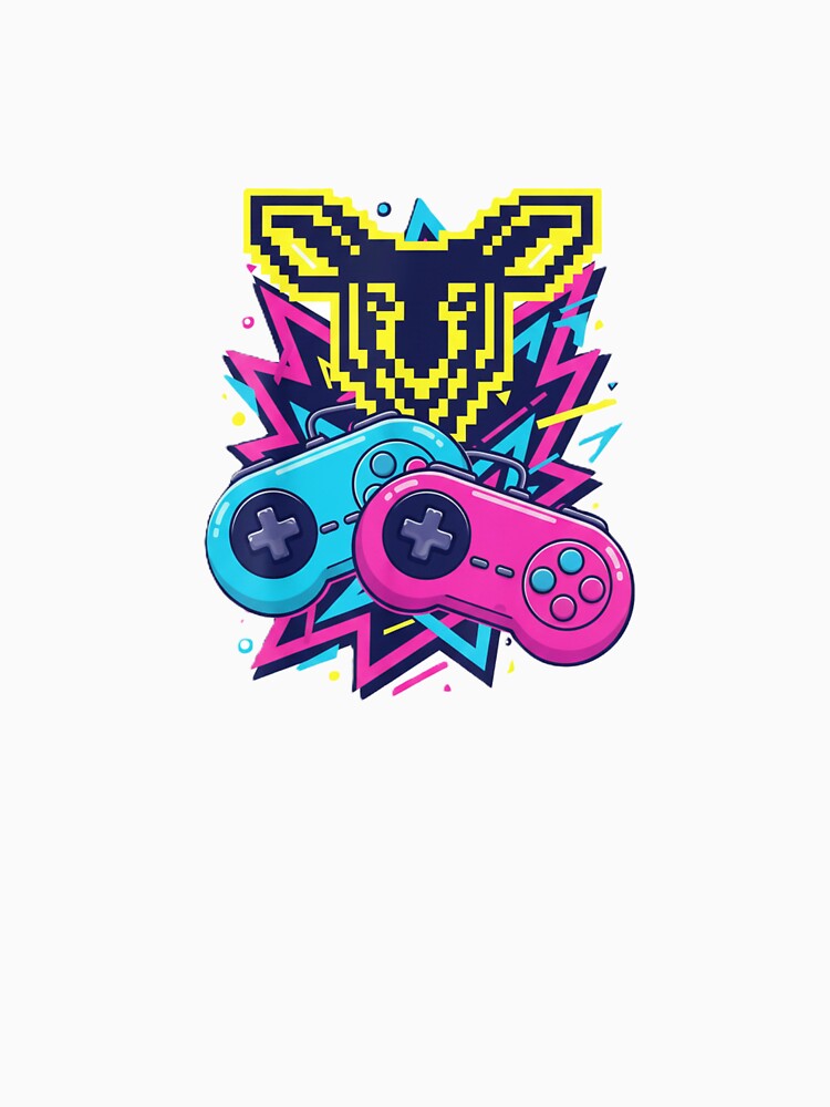 Retro Arcade Goat Emblem – Dual Controller Art by LoganDzign