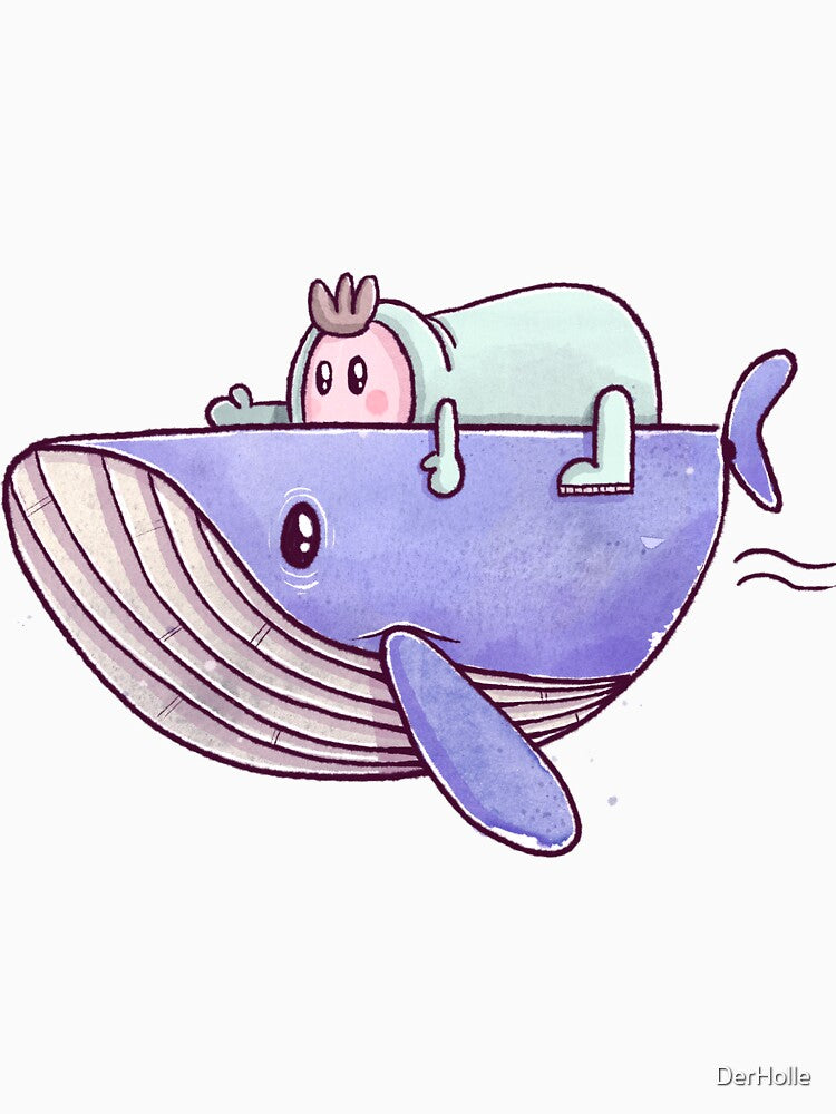 Children's whale t-shirt by DerHolle