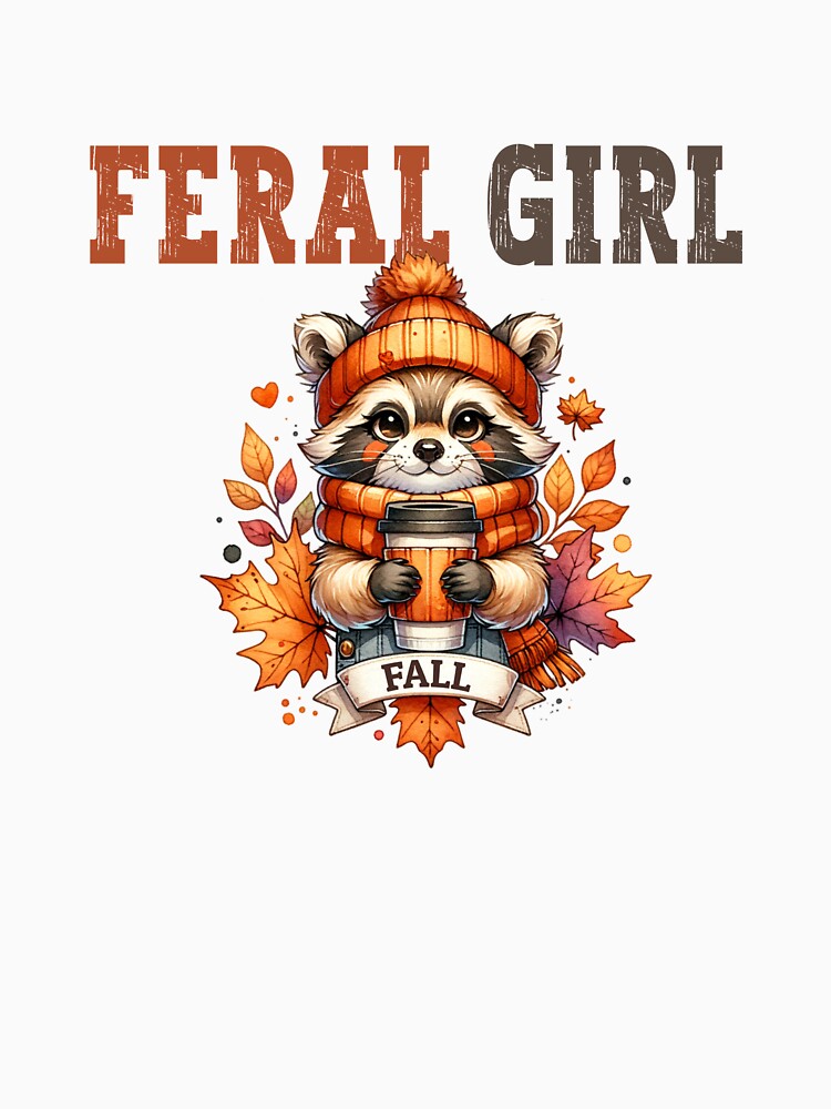 Feral girl fall stickers by TeeUp2