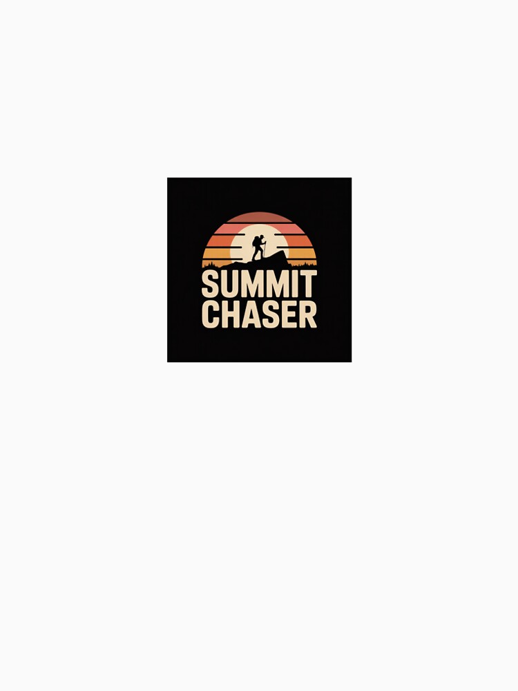 Summit Chaser Mountain Hiker Trail Runner Design by WildMilesCo